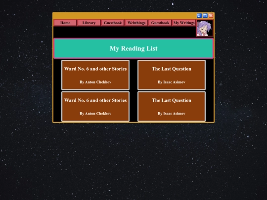 readinglist screenshot