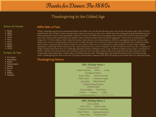 menu1880s screenshot