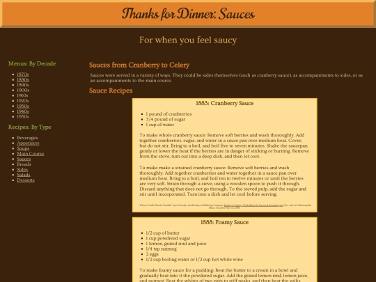 sauces screenshot