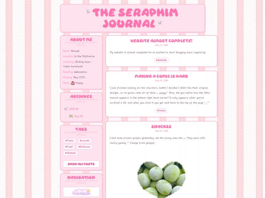 blog screenshot