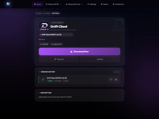 clients/drift-client screenshot