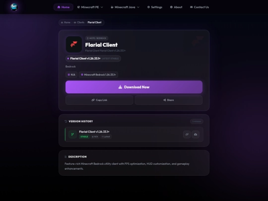 clients/flarial-client screenshot