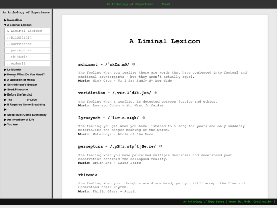 ALiminalLexicon screenshot