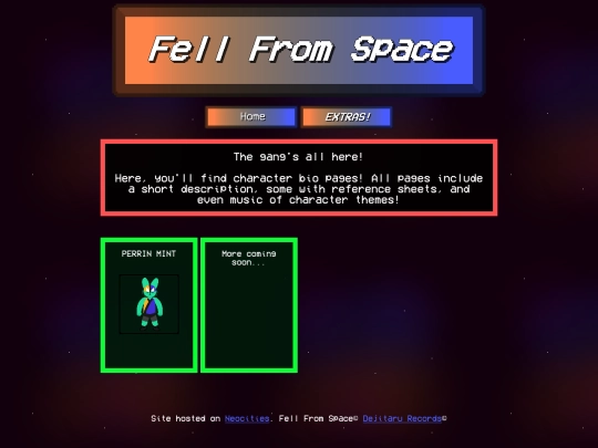 extras/characterbio/bionav screenshot