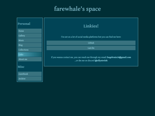 links screenshot