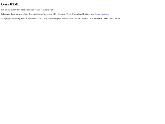 learnhtml screenshot