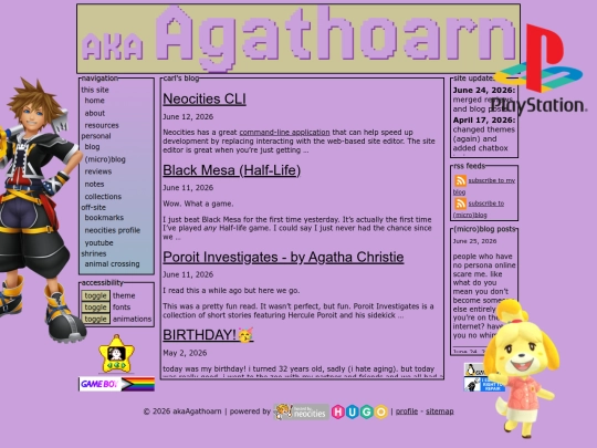 blog screenshot