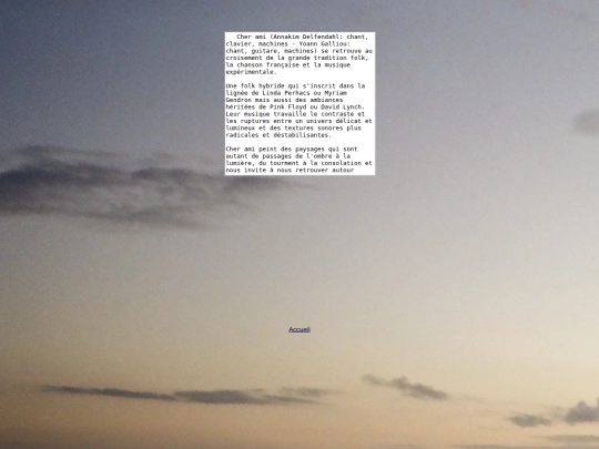 a propos screenshot