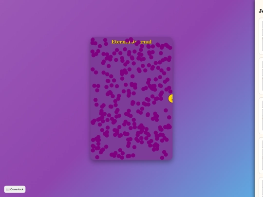 PURES.WEBSITE/11-01-2025-Commissions/sequined-journal-draw/fixed-journal-passcode screenshot