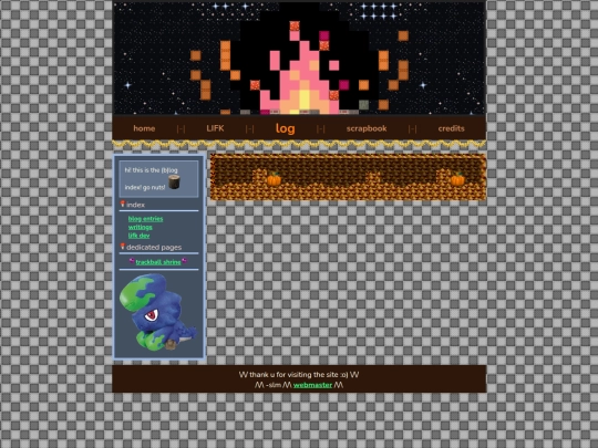 log screenshot
