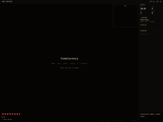 Complacency screenshot