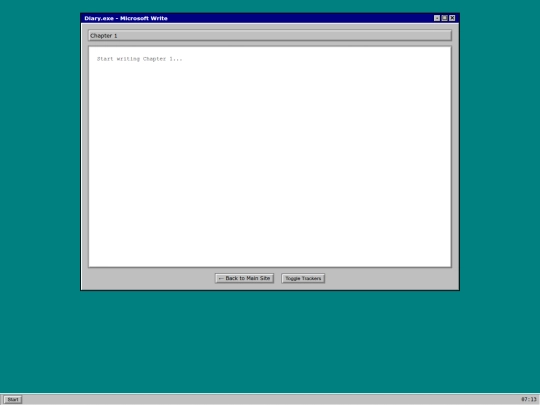 diary screenshot