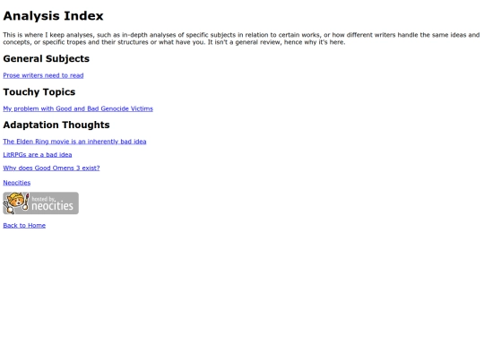 Analysis/analysisindex screenshot