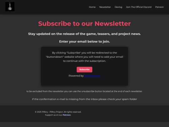 newsletter screenshot