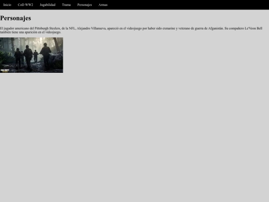 Personajes screenshot