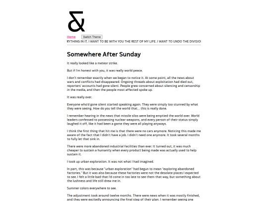 stories/somewhere-after-sunday screenshot