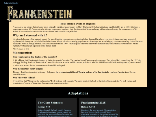 frankenstein screenshot