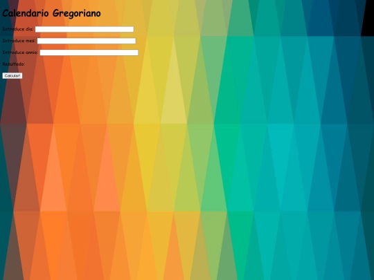 Ejercicios/calendario screenshot