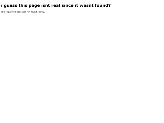 not_found screenshot