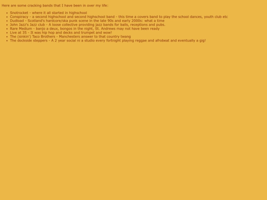 bandpage screenshot