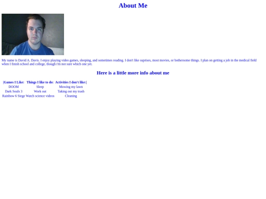 aboutme screenshot