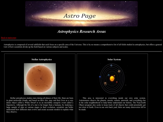 ResearchAreas screenshot