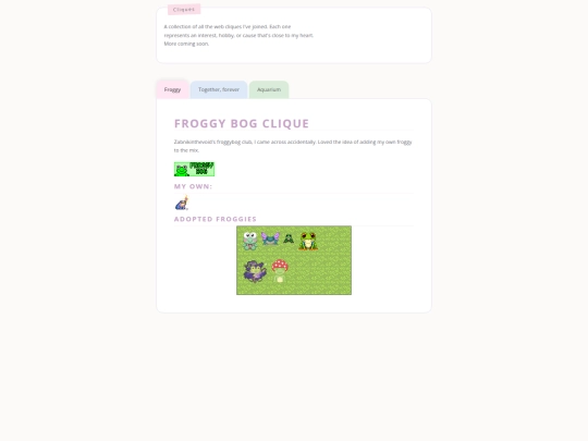 cliques screenshot
