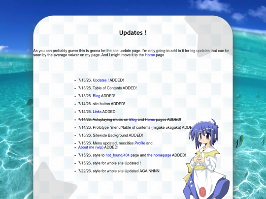 updates screenshot