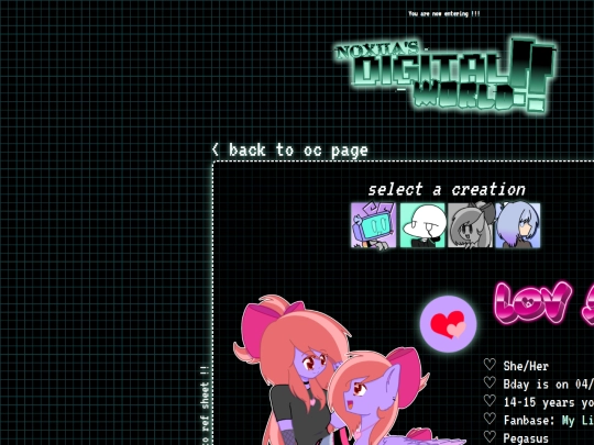 ocIntro/ourStoryTheirWorld/lov screenshot