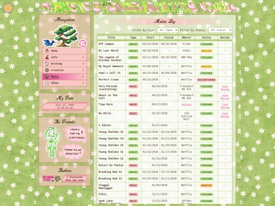 media/log screenshot