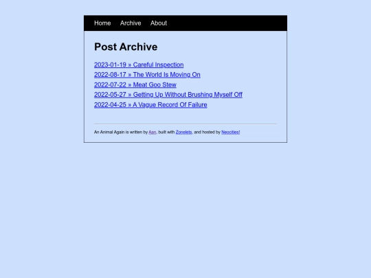 archive screenshot