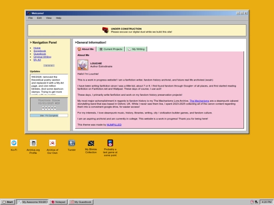 index screenshot