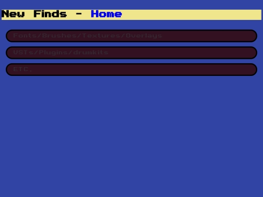 newfinds screenshot