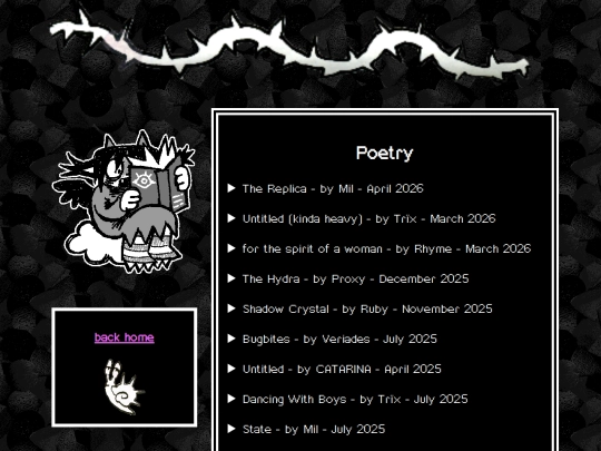 poetry/poetry screenshot