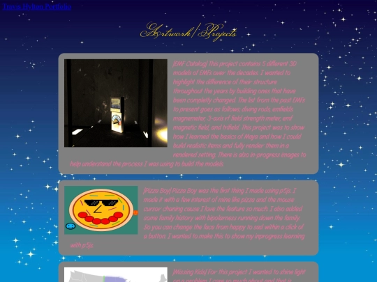 Portfolio/Artwork screenshot