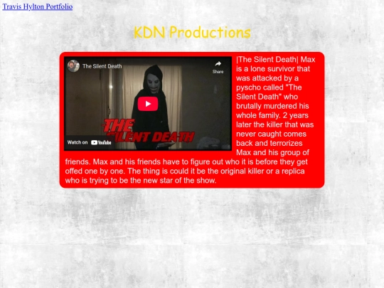 Portfolio/KDN Productions screenshot