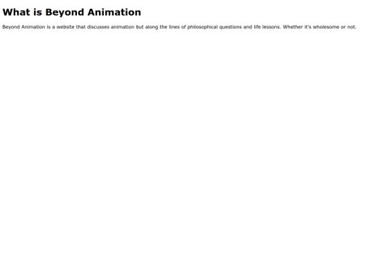 BeyondAnimation screenshot
