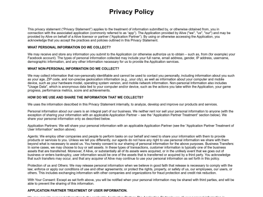 privacypolicy screenshot