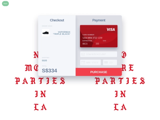 Paymentpage screenshot