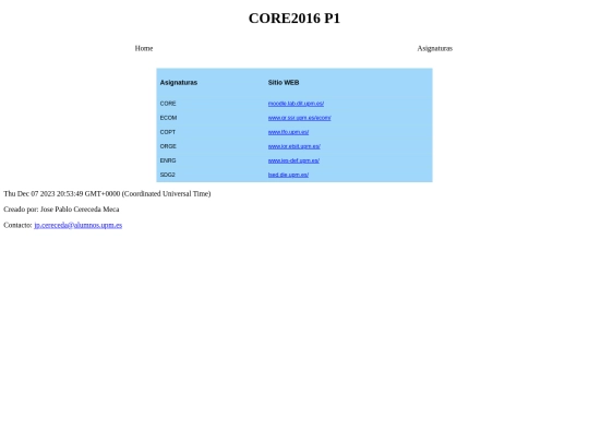 Proyecto1/asignaturas screenshot