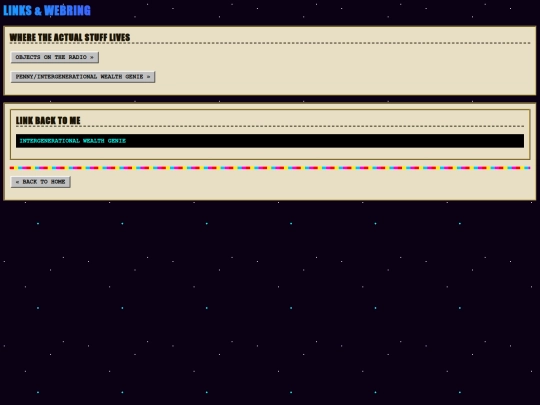 links screenshot
