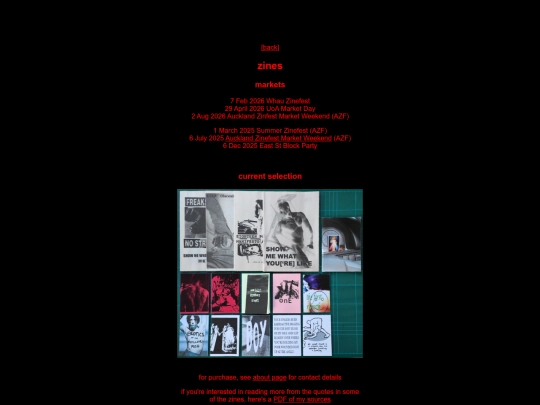 zines screenshot