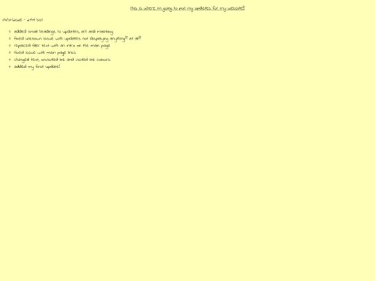 updates screenshot