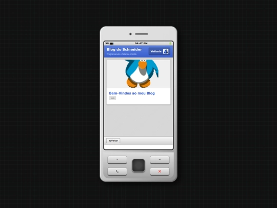 Mobile/Blog screenshot