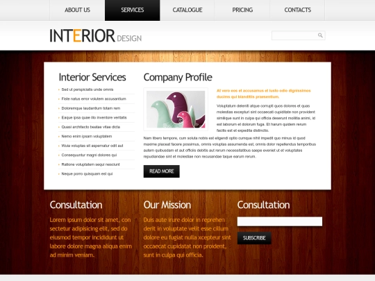 services screenshot