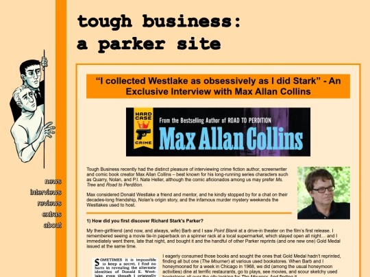 maxallancollinsinterview screenshot