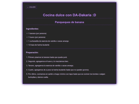 recetas screenshot