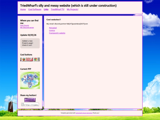 links screenshot