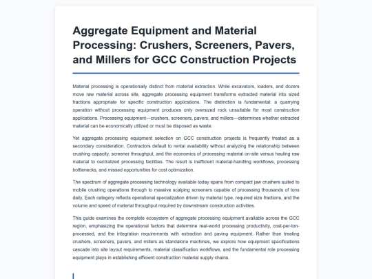 aggregate-equipment-processing-guide screenshot