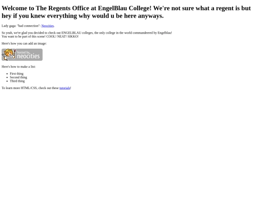regentsoffice screenshot